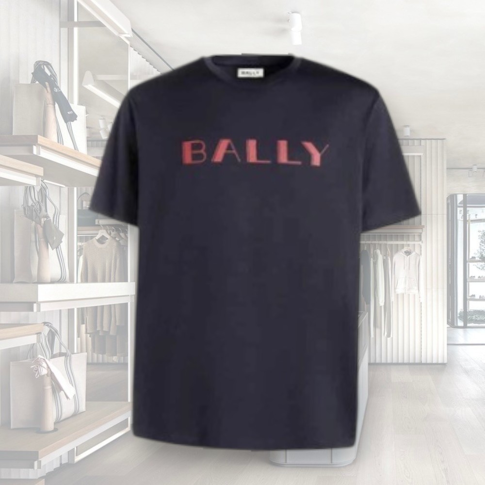 直営店☆BALLY☆SALE! レタリングロゴ クルーネック 半袖Tシャツ