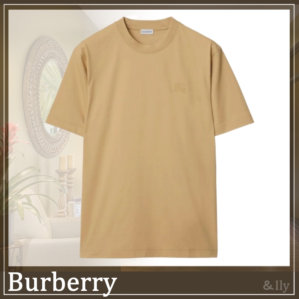 【送関込】Burberry☆Cotton t-shirt with ekd emblem
