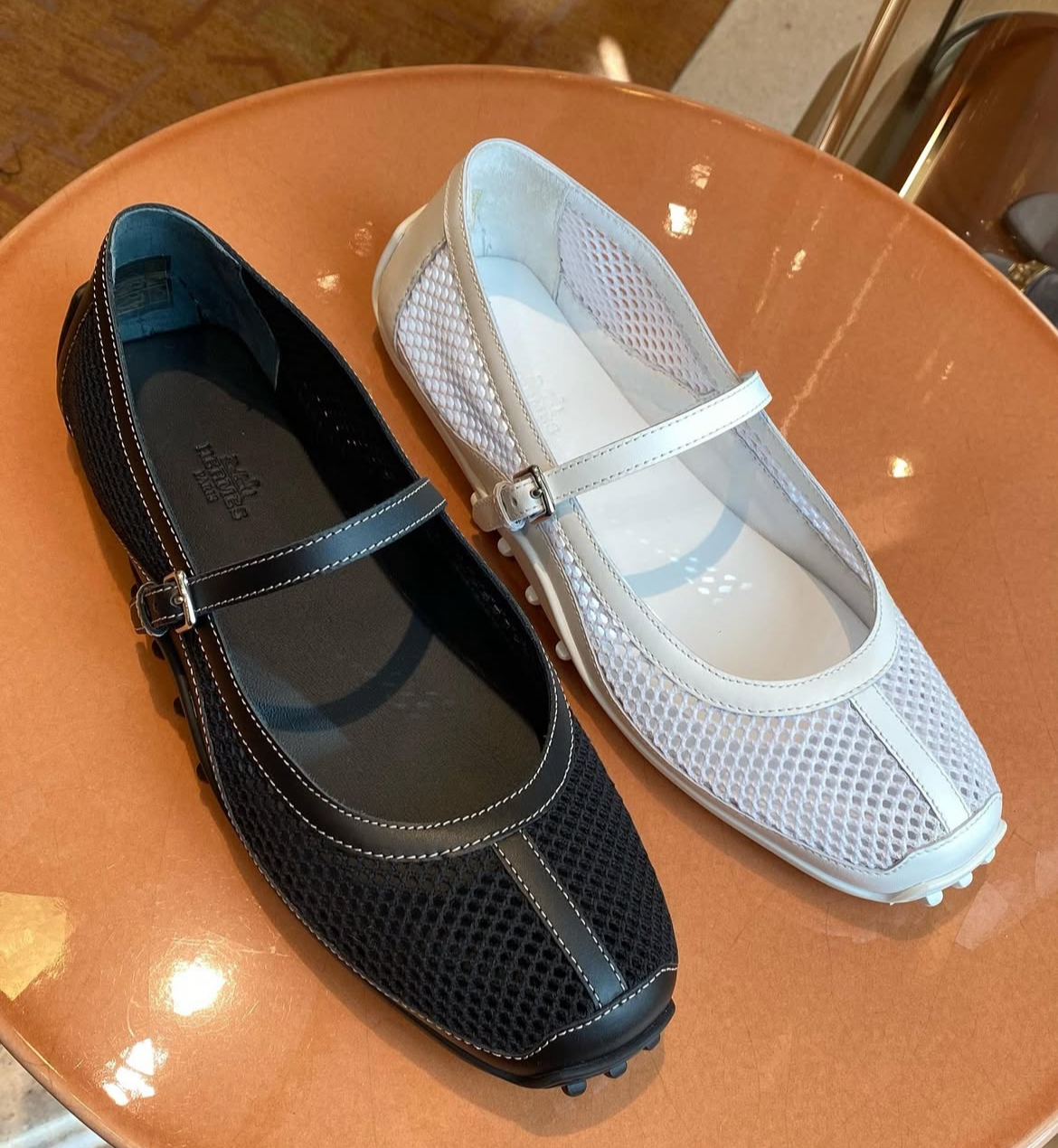 通気性抜群★涼しく快適【HERMES】バレエシューズ 《キチュ》