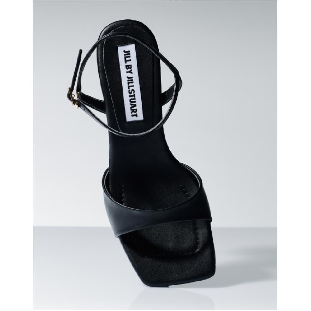 ★JILLSTUART★ Chloe Black Square Sandals JLSO5F561BK