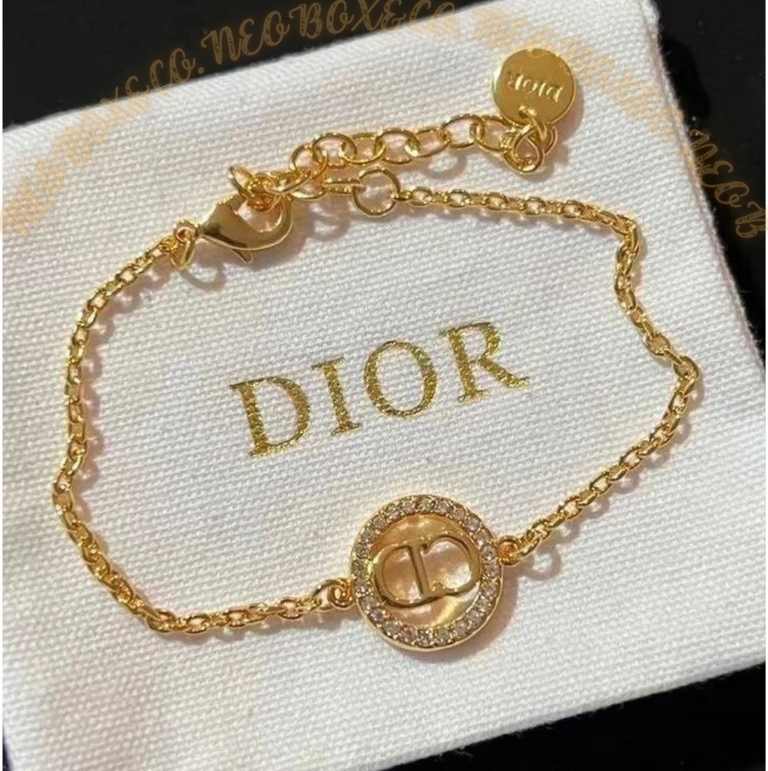 ★Dior★ Petit CD ブレスレット メタル&クリスタル