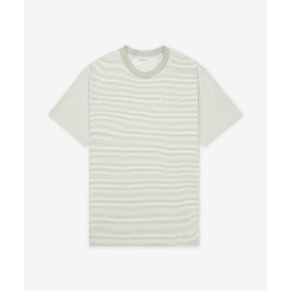 ★Burberry★ Striped Cotton Short Sleeve T-Shirt Beige 81062