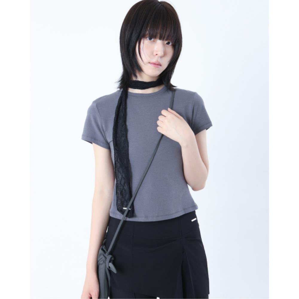 ◆MISEKI SEOUL◆ Basic short sleeves CHARCOAL MSK252TS08CH