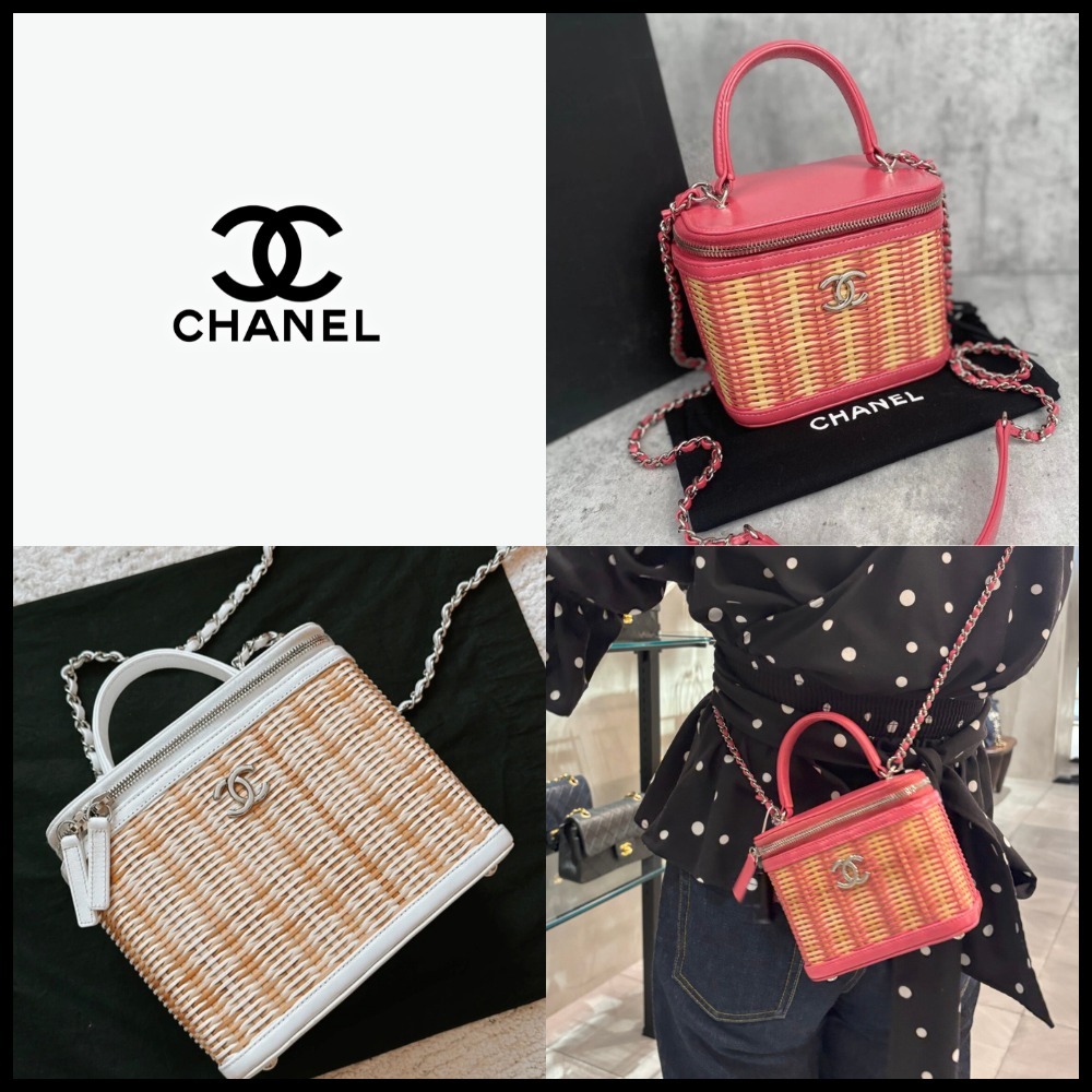 【CHANEL】ヴァニティー ケース☆かごバッグ
