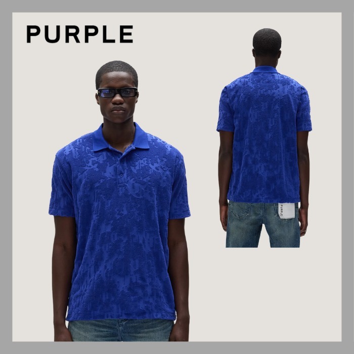 【PURPLE】 Gothic Camo Polo ゴシック迷彩ポロ