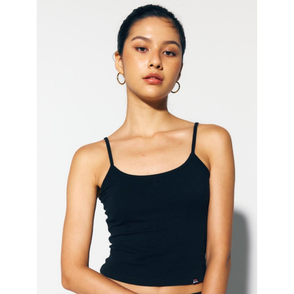 ◆as if calie◆ GURLS BASIC SLEEVELESS BLACK CA24CSL002BK
