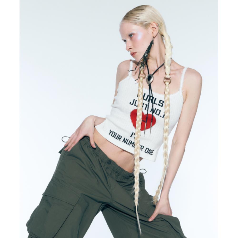 ◆as if calie◆ GURLS JUST SLEEVELESS TOP WHITE CA25ASL002WH