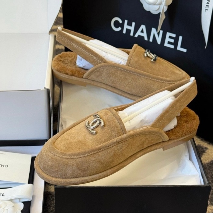 《限定入荷☆》CHANEL スリングモカシン 3色展開 シアリング付き