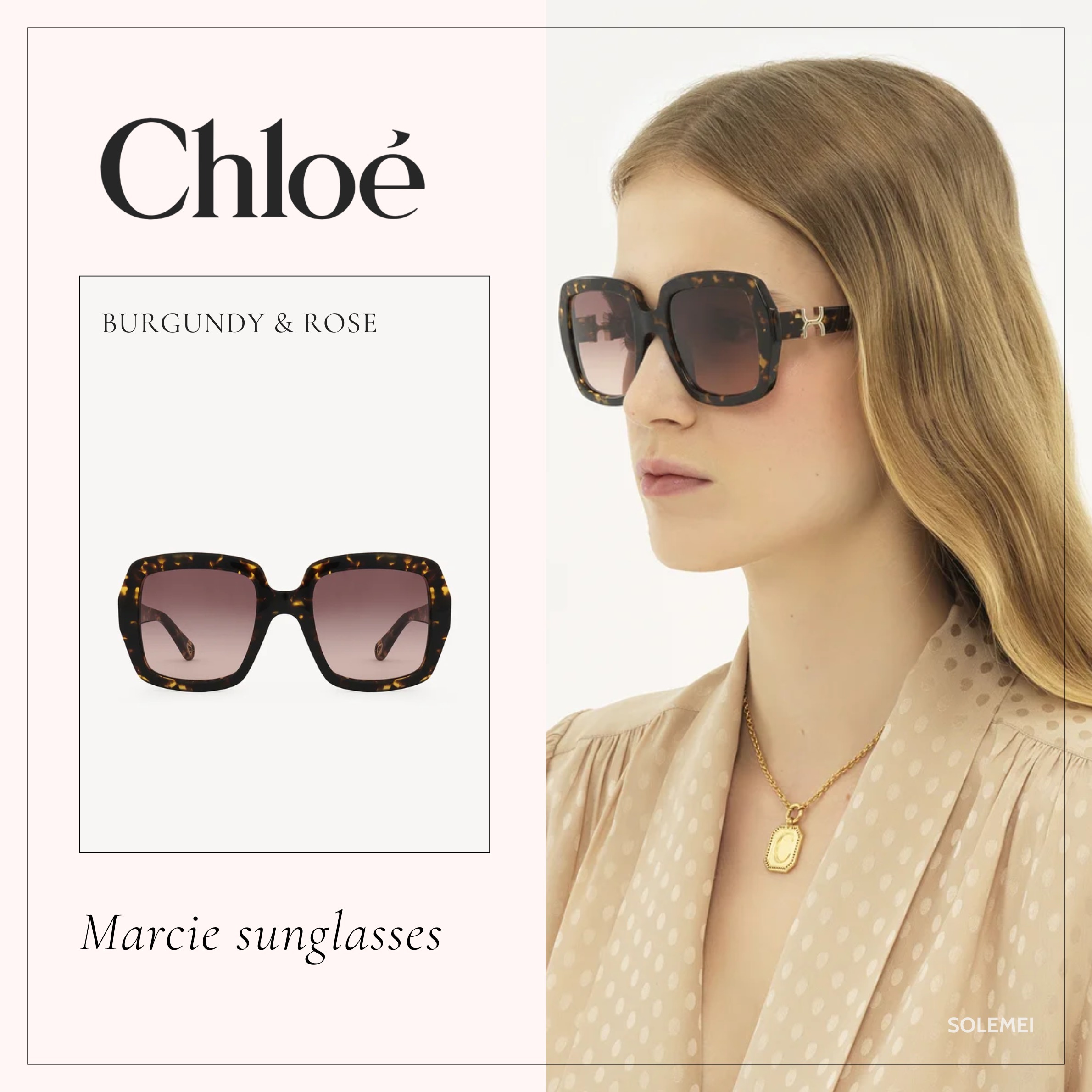 【関税・送料込】Chloe Marcie サングラス スクエア 新作 人気