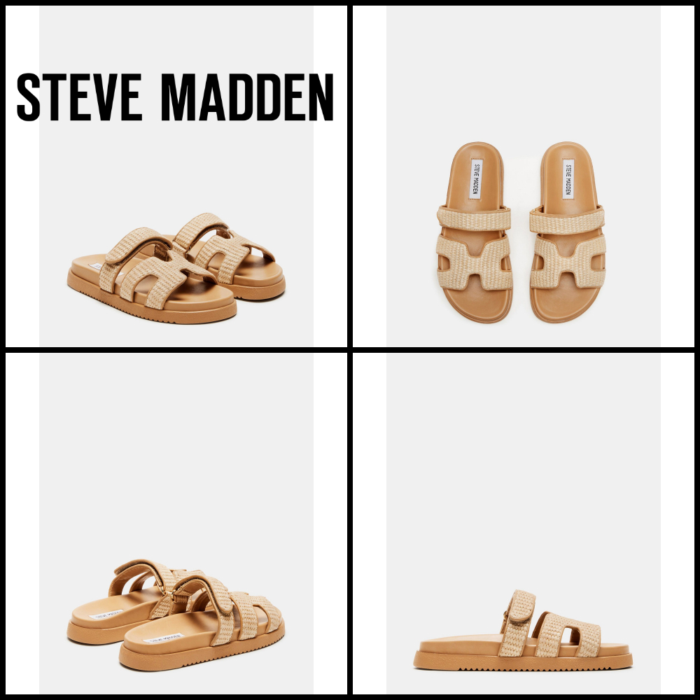 【Steve Madden】 ★大人気★ Mayven Natural Raffia