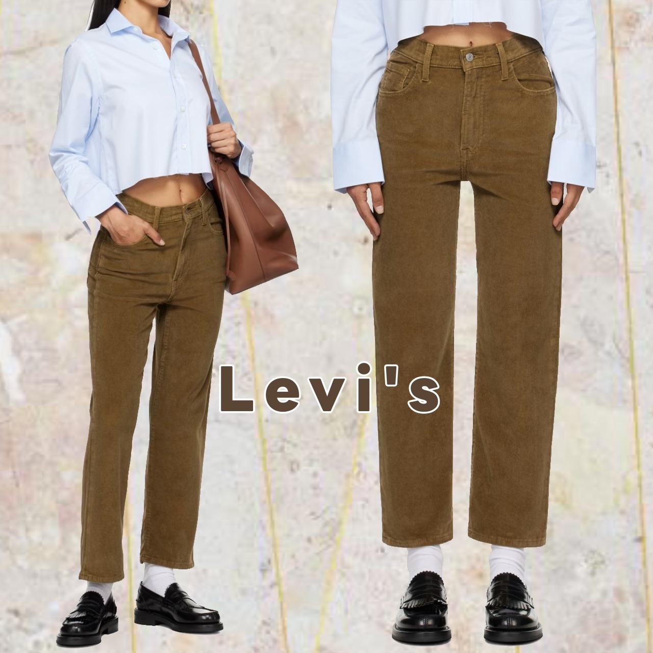 足首スッキリ♪【Levi's】Ribcage ストレート アンクルジーンズ