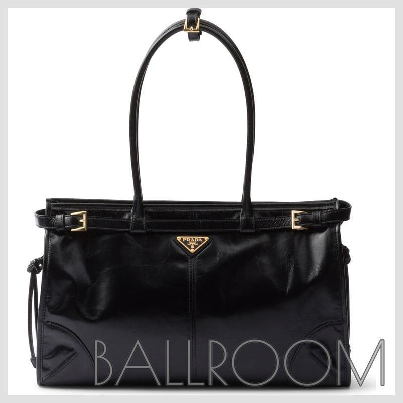 ハンドバッグ PRADA BONNIE LARGE LEATHER HANDBAG