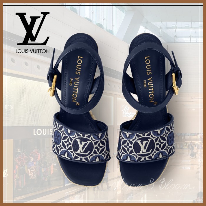 モノグラム♪【Louis Vuitton】ヘリオス ウェッジエスパドリーユ