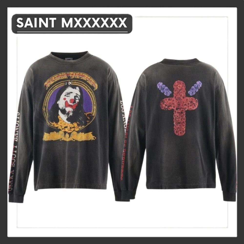国内買付■SAINT MXXXXXX■×ボーンXレイズド/LS TEE