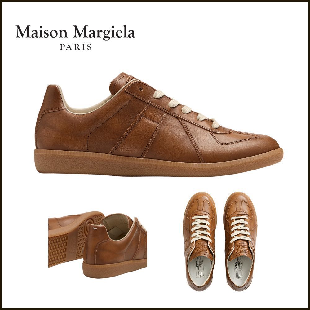 【Maison Margiela】レプリカ パネルレザー スニーカー