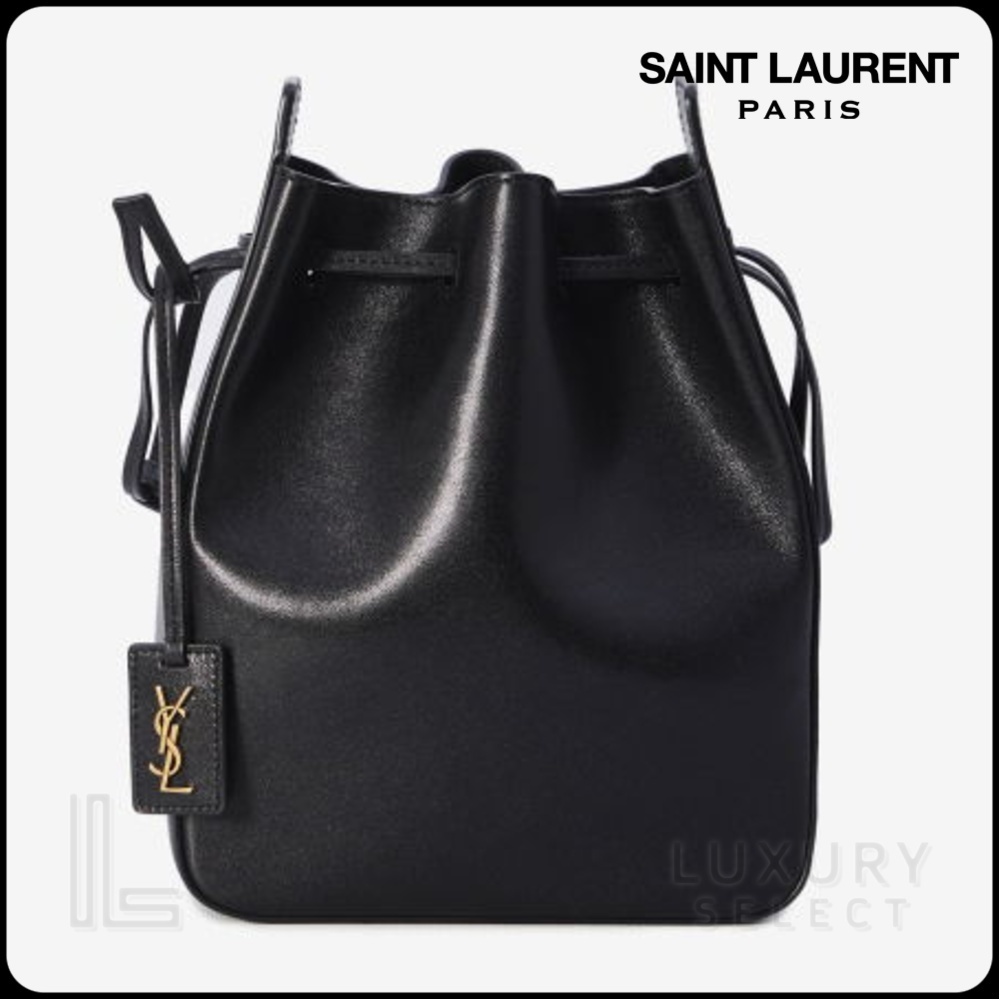 【SAINT LAURENT】LEATHER BUCKET BAG●817386AADUK1000