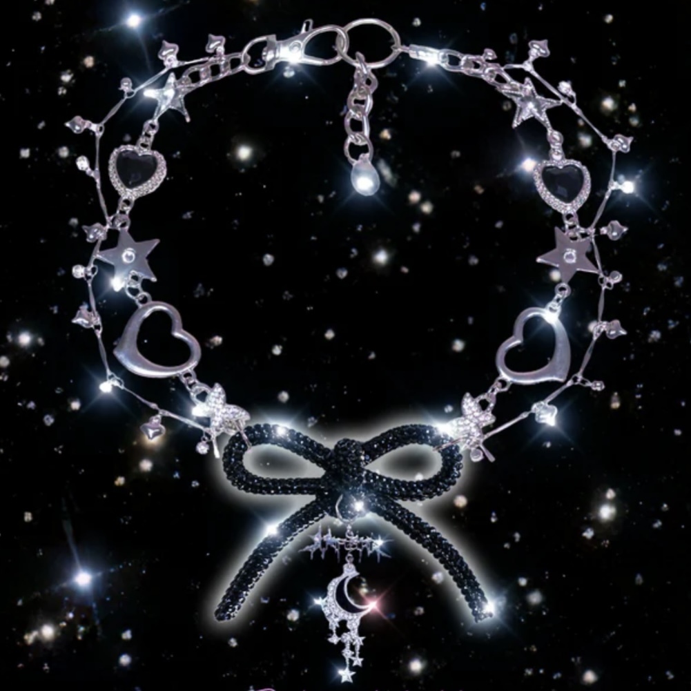 国内未入荷 Satsun Night - Bling Bling Bow Tie Necklace