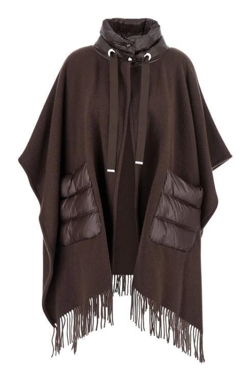 【関税&送料込】Herno Poncho In Lana Con Frange