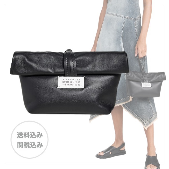 【Maison Margiela】シープスキン ストラップ付 クラッチバッグ