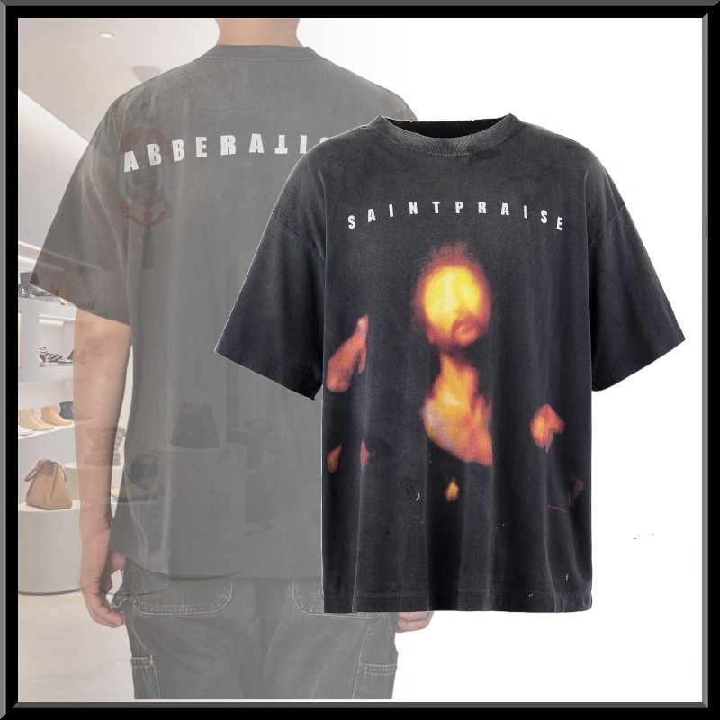 Saint Mxxxxxx SAINT PRAISE クルーネック 半袖 Tシャツ クール