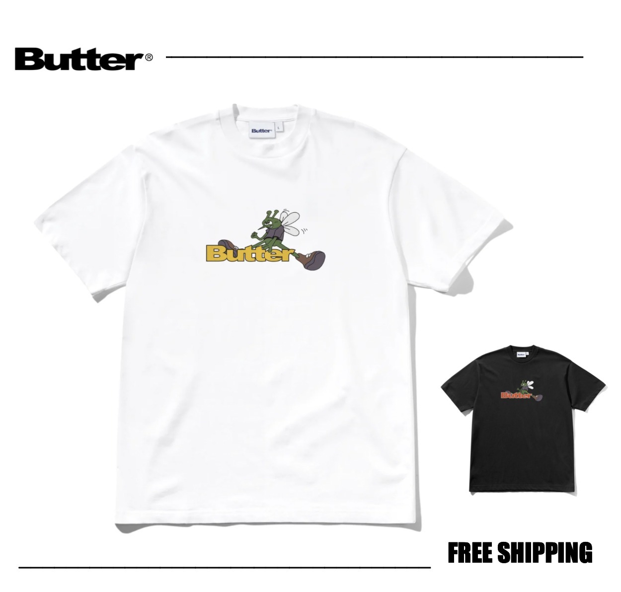 【バターグッズ】Butter Goods Skeeter Logo Tee