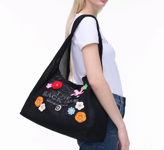 Marc Jacobs マークジェイコブス メッシュ ショルダーバッグ 花