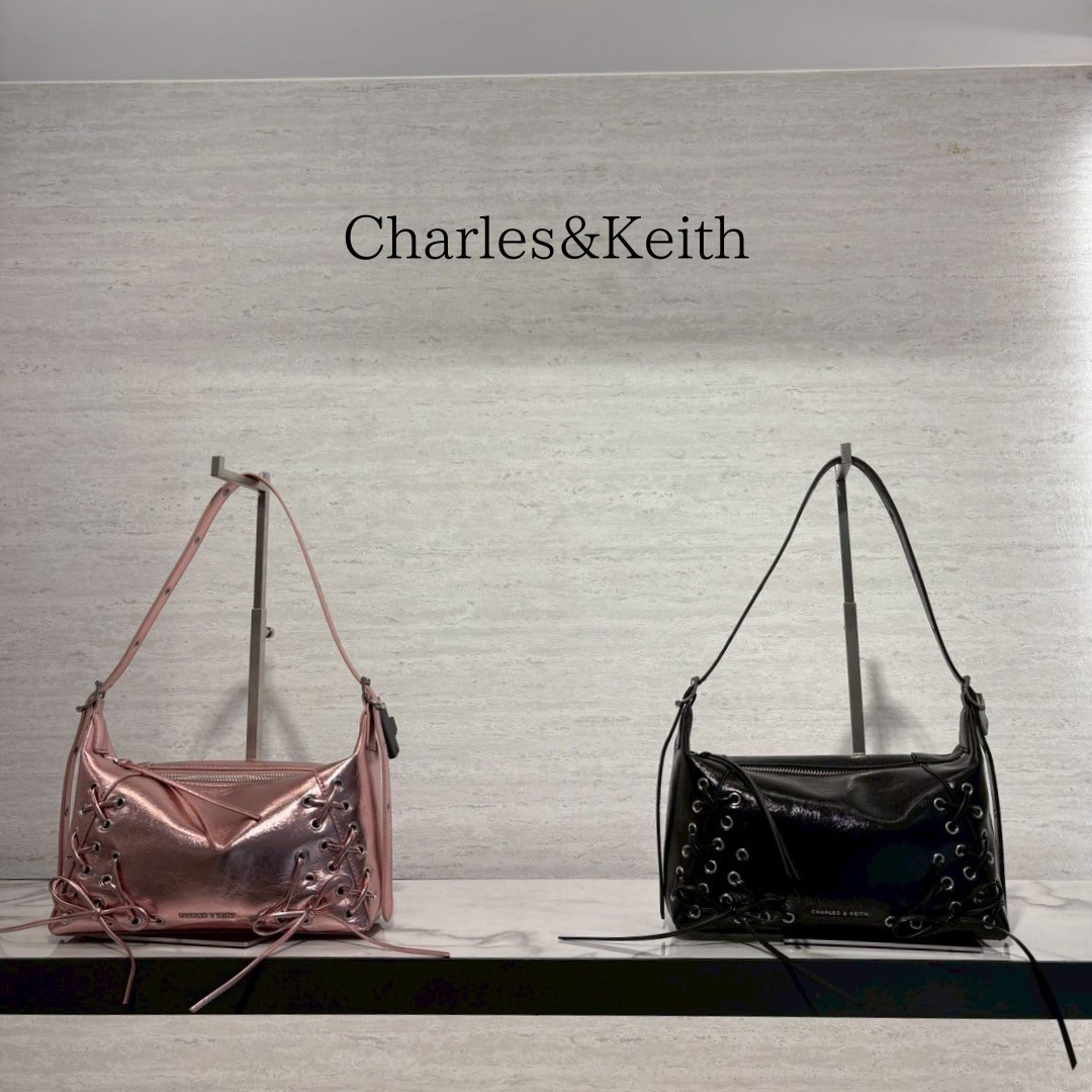 台湾 CHARLES&KEITH Xylia ホーボーバッグ