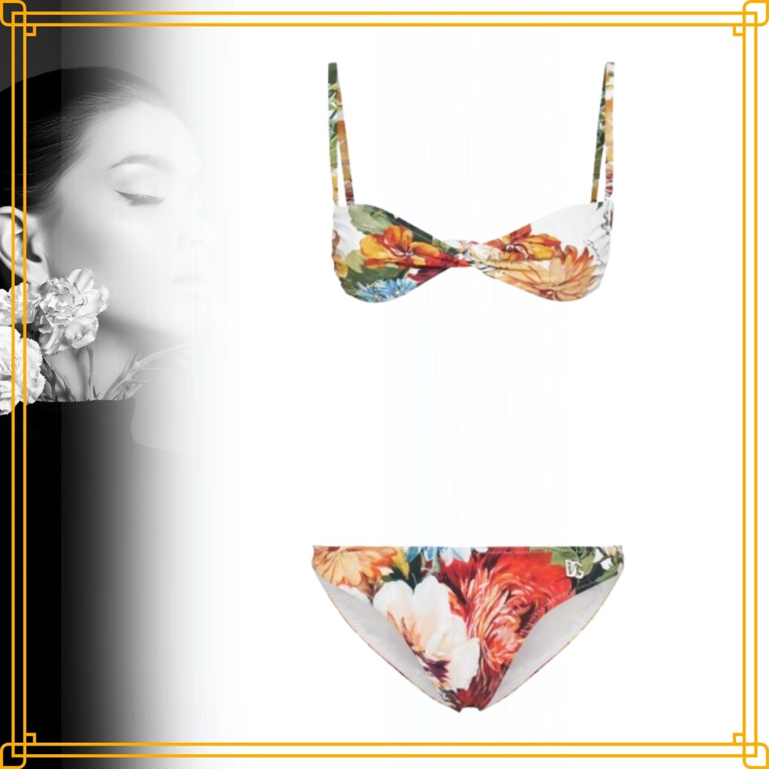 ◆完売前に◆【Dolce&Gabbana】プリント ジャージービキニ