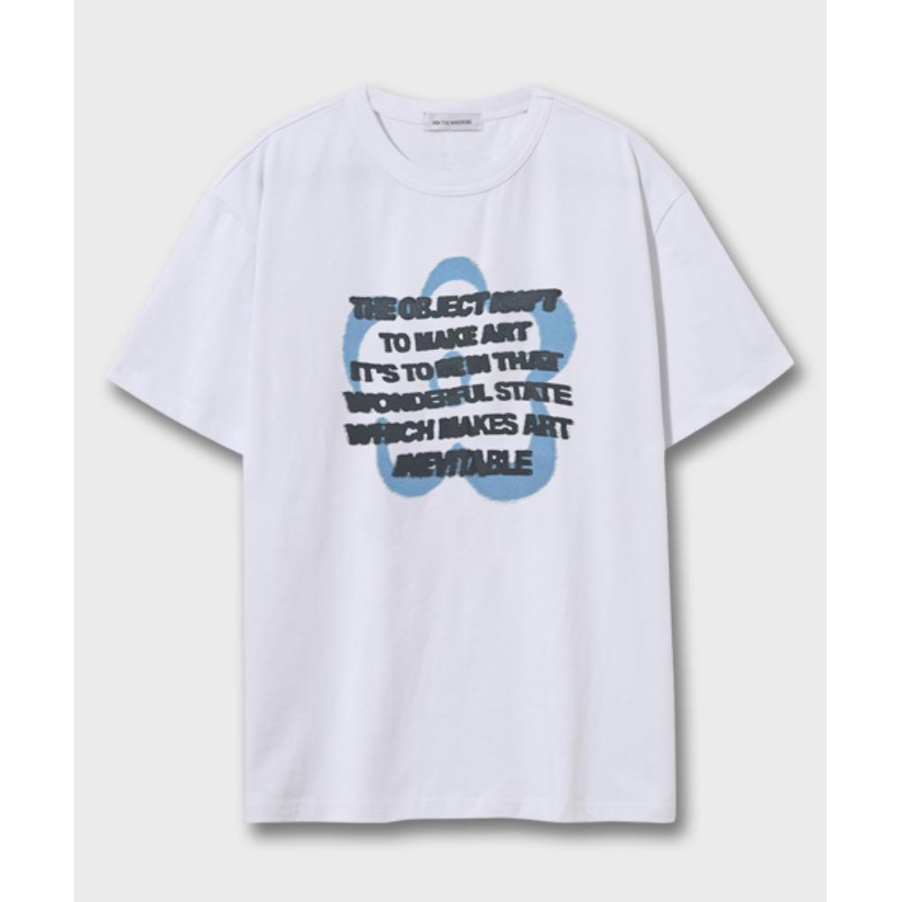 ★MIM the wardrobe★ Blur Flower T-ShirtWhite MW221RT2BK
