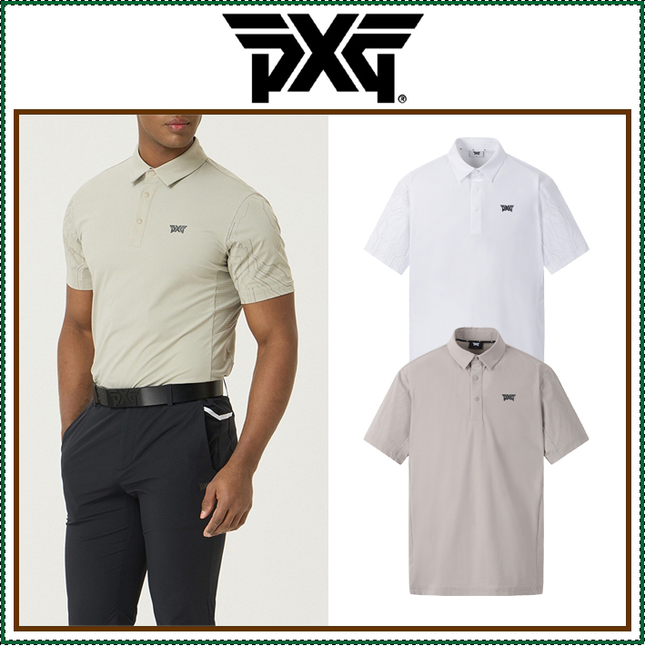 【PXG】SUMMER PATTERN POINT COLLAR SHORT-SLEEVE /追跡付