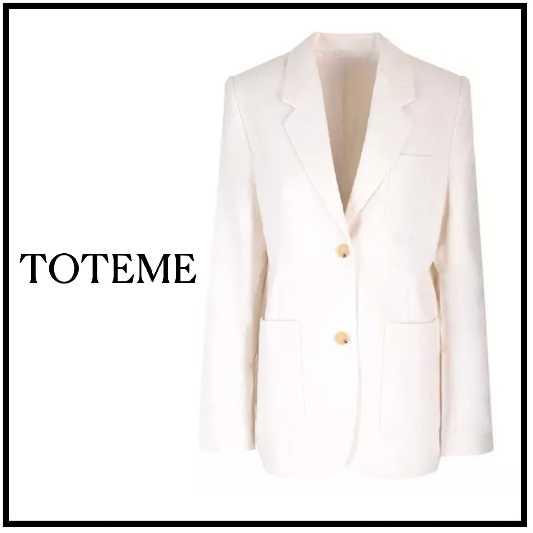 【TOTEME】viscose corduroy blazer