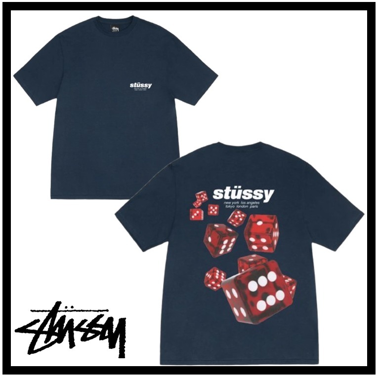 ★送料・関税込★Stussy★ROLLERS T-SHIRT★navy★