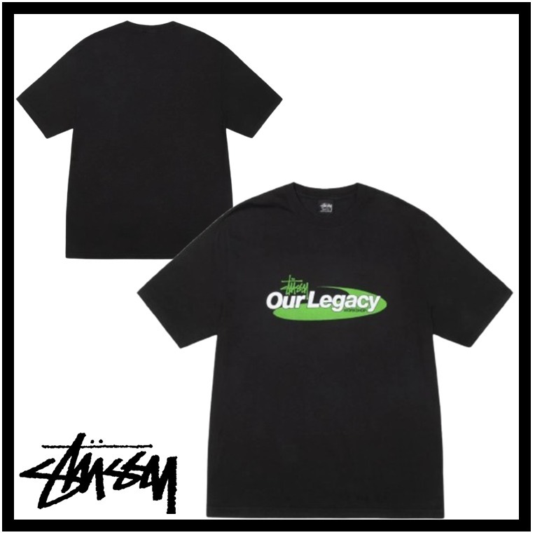 ★関税込★Stussy x Our Legacy Work Shop Swirl Dyed T black