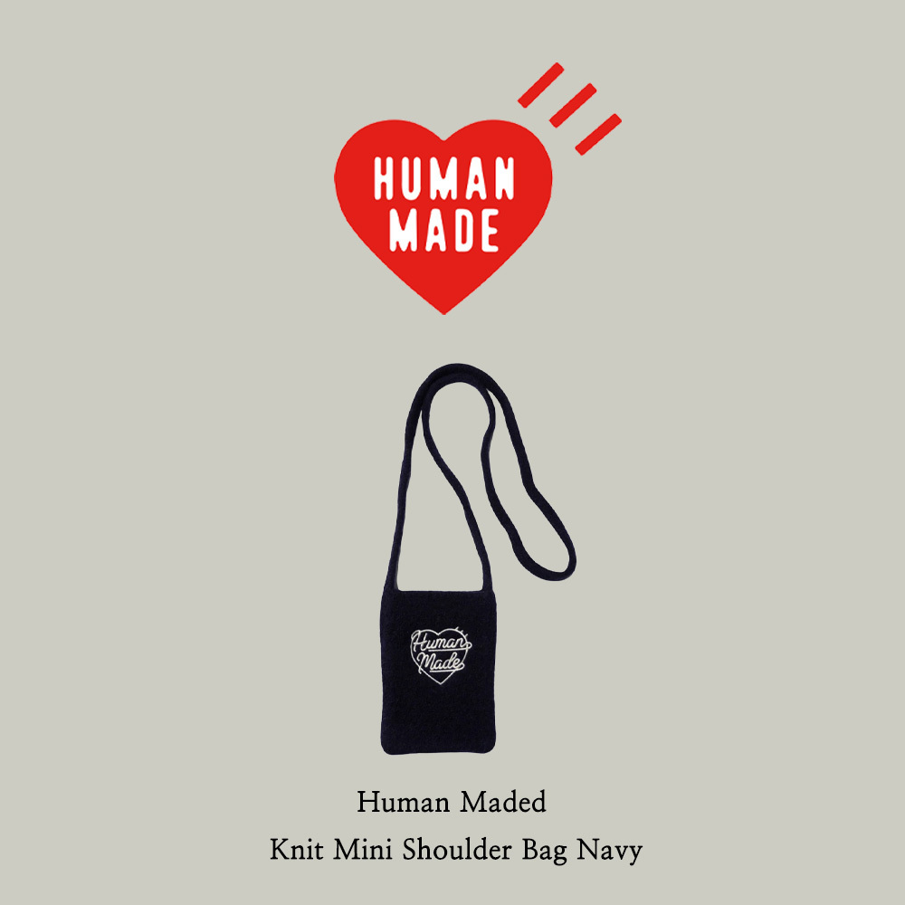 【Human Made】 Knit Mini Shoulder Bag Navy