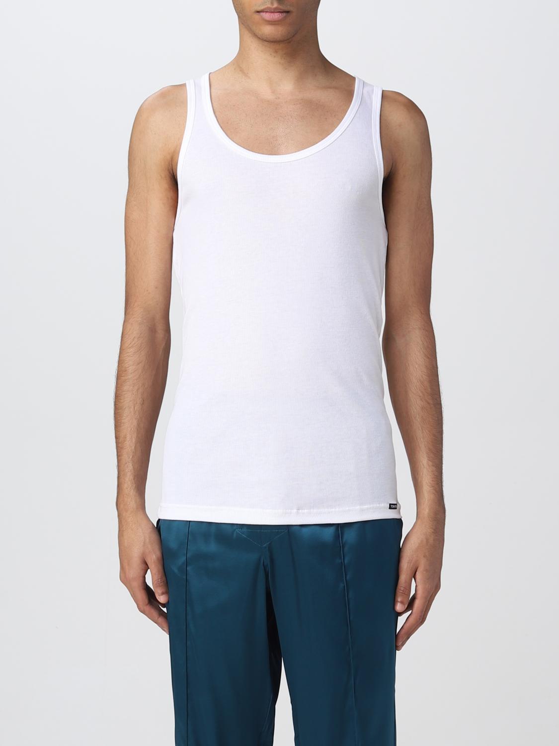Tシャツ・カットソー TOM FORD Men T-shirt White T4D101210 100