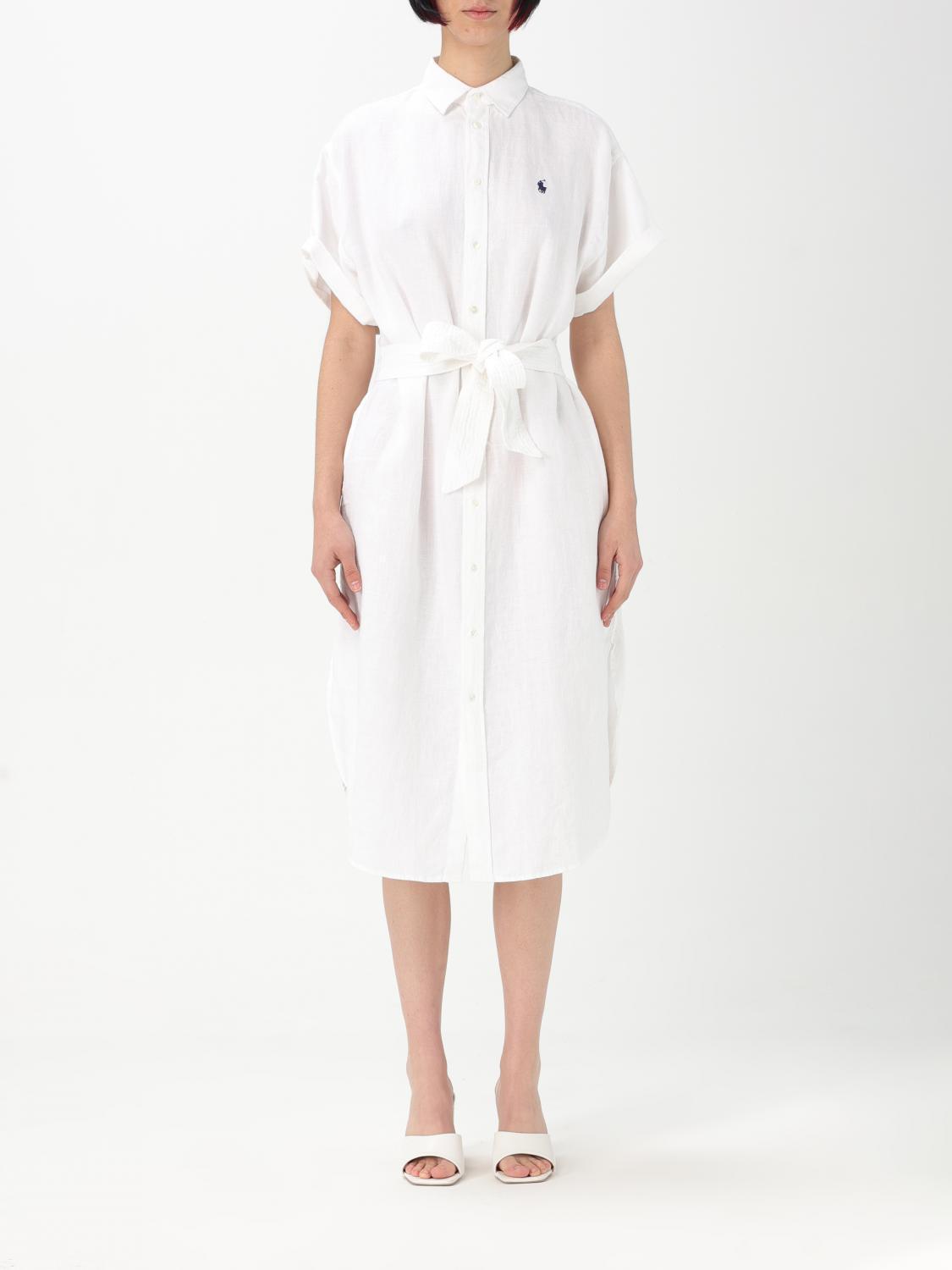 ワンピース POLO RALPH LAUREN Woman Dress White 211959912 002