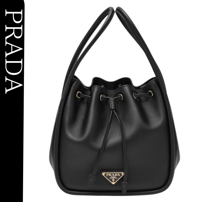 関税込★VIP価格【PRADA】ダーリン レザー ミニバケットバッグ