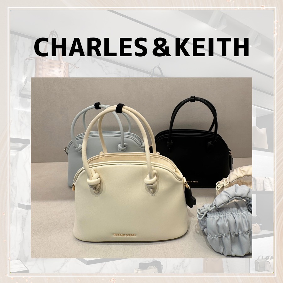 追跡★Charles&Keith Sammie 2WAY ジップ ショルダーバッグ