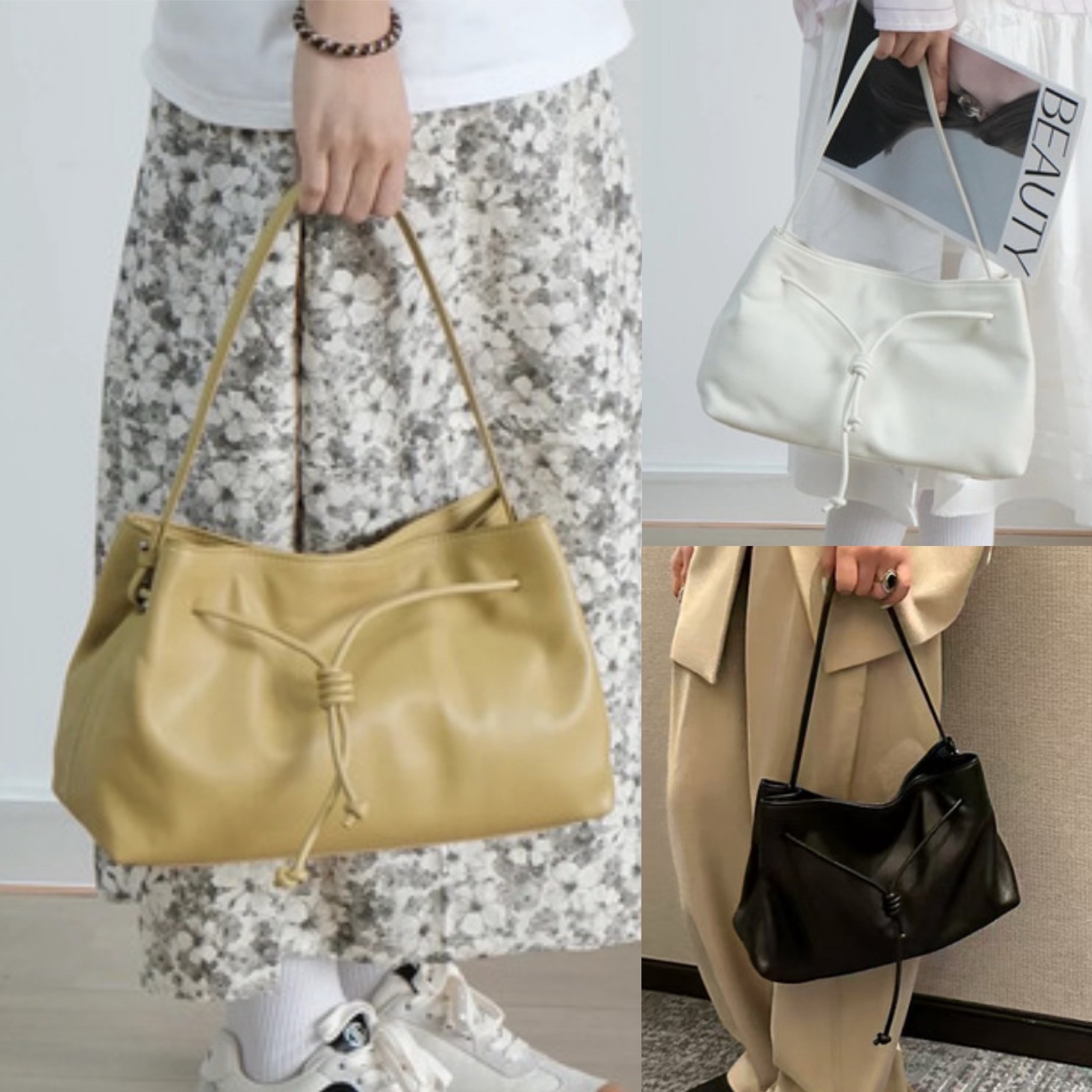 韓国デザイン 本革 レザーハンドバッグ 牛革 ショルダーBAG
