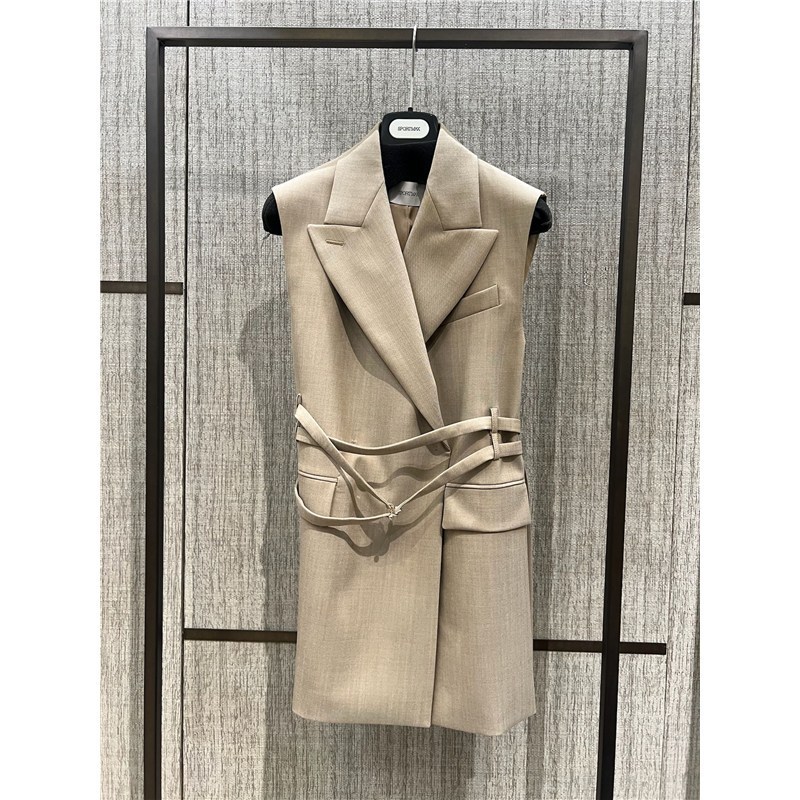 【★完売必至★】SPORTMAX☆ ウールキャンバスロングジレ CIURMA