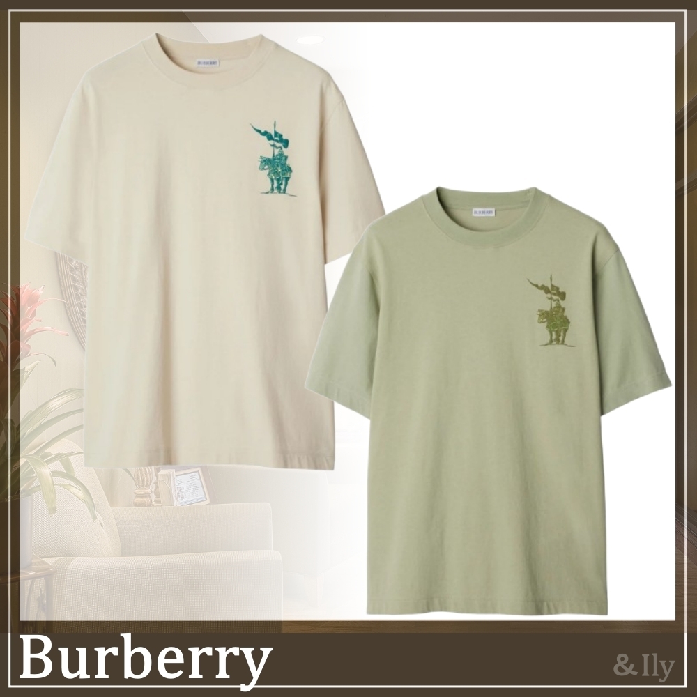 【送関込】Burberry☆バーバリー Cotton t-shirt with ekd