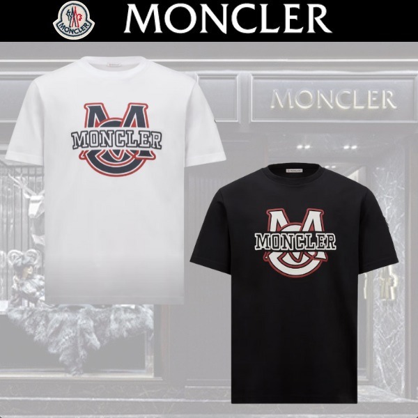 25SS 新作 MONCLER バーシティロゴモチーフコットンTシャツ