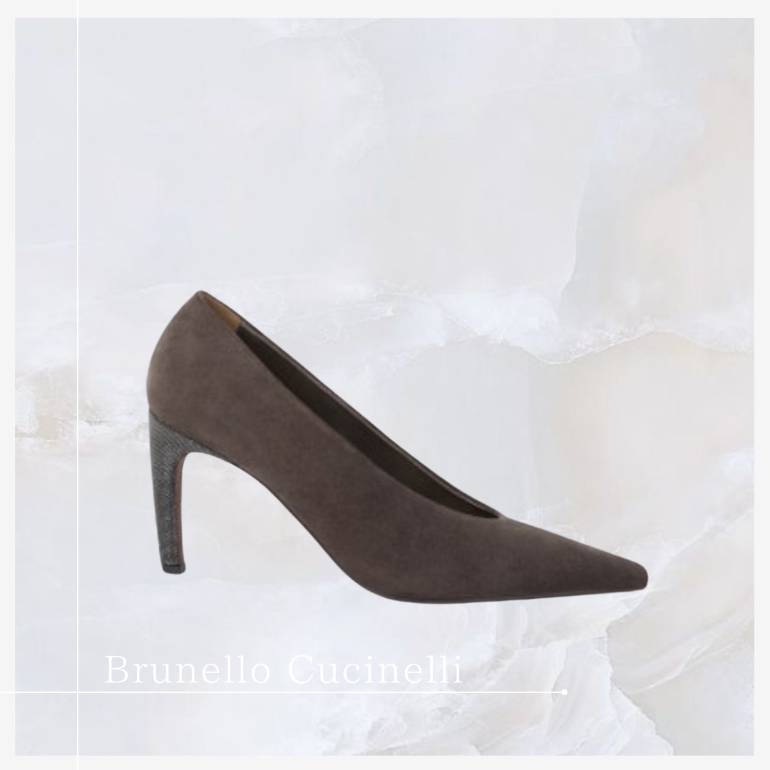 格上エレガンス【Brunero Cucinelli】プレシャスヒール パンプス