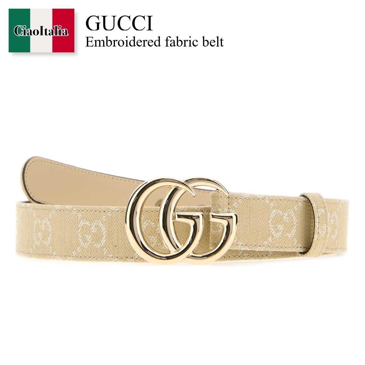 ベルト Gucci Embroidered Fabric Belt