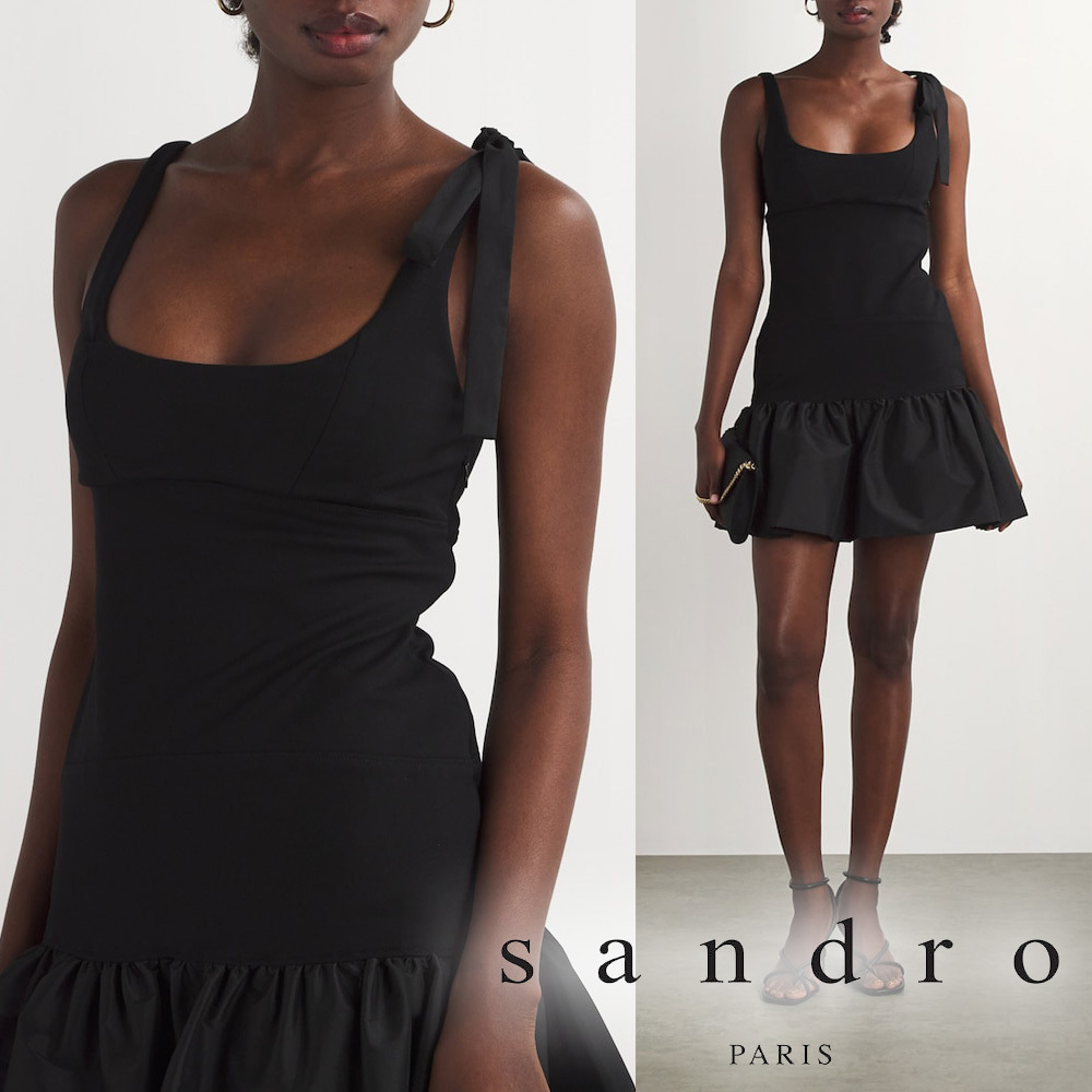 関税・送料込み!【国内発送】SANDRO Peplum-hem Mini ワンピース