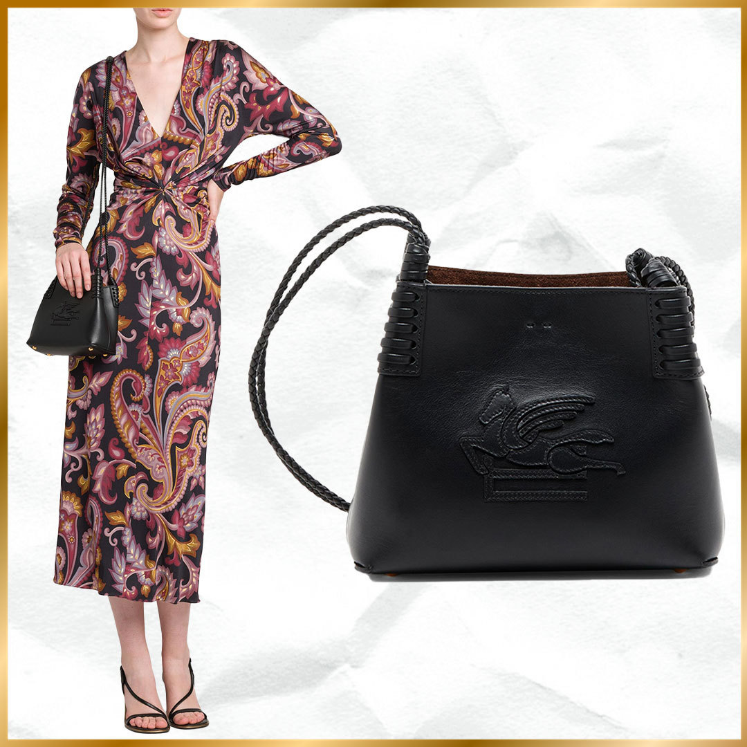 ◆ETRO◆エクストラスモール リブラ レザー ショルダーバッグ