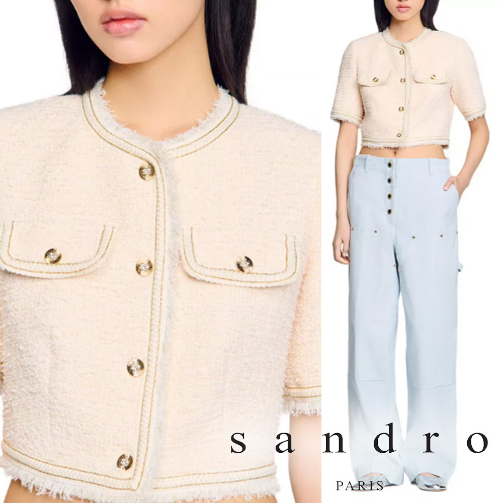 関税・送料込み!【国内発送】SANDRO Short Tweed ジャケット