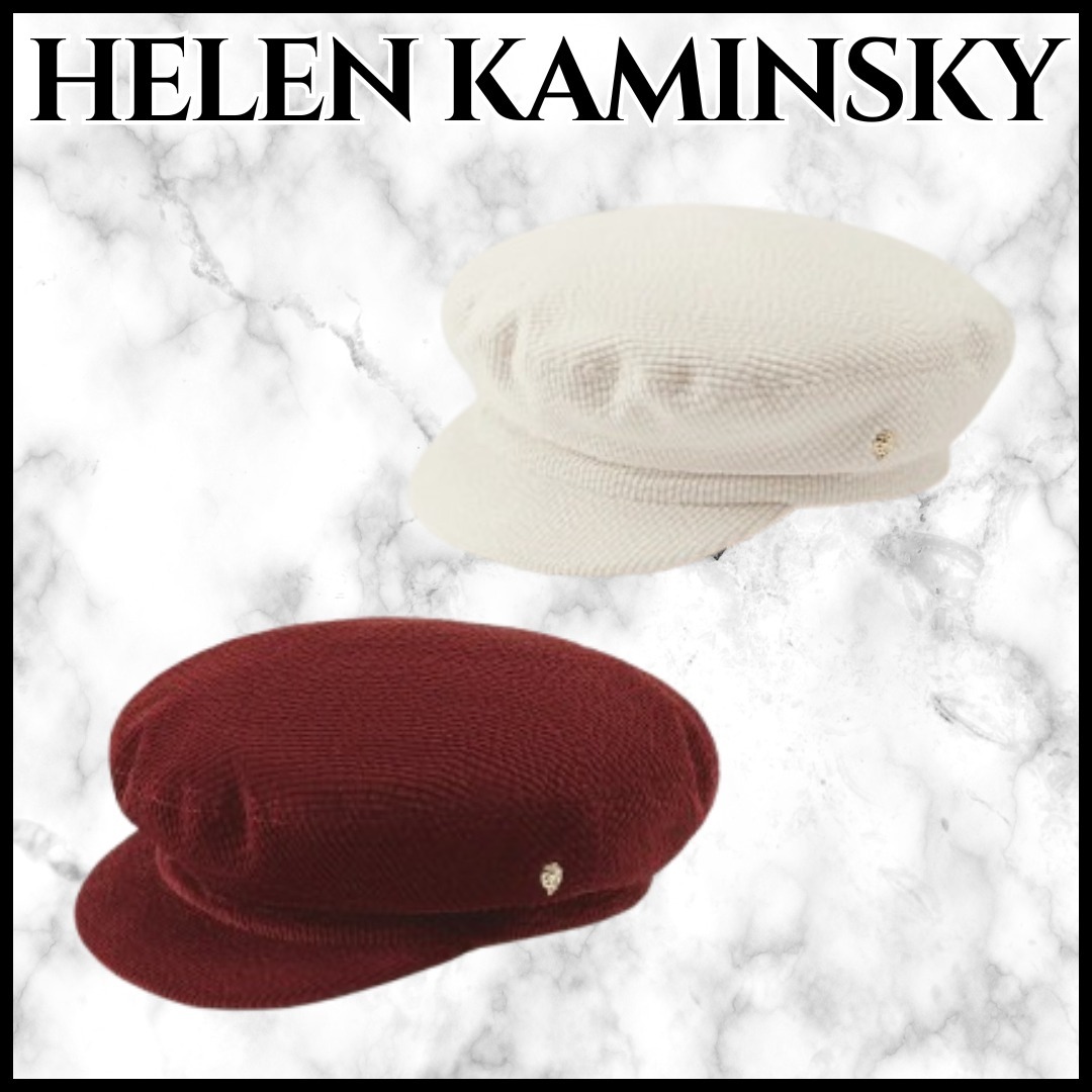 HELEN KAMINSKI★ベイカーボーイハット コーデュロイ ロゴ 無地