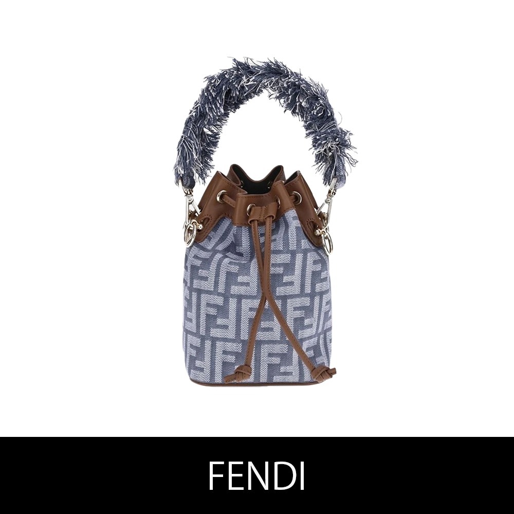 FENDI★デニム風ジャカードバケットバッグ★送関込