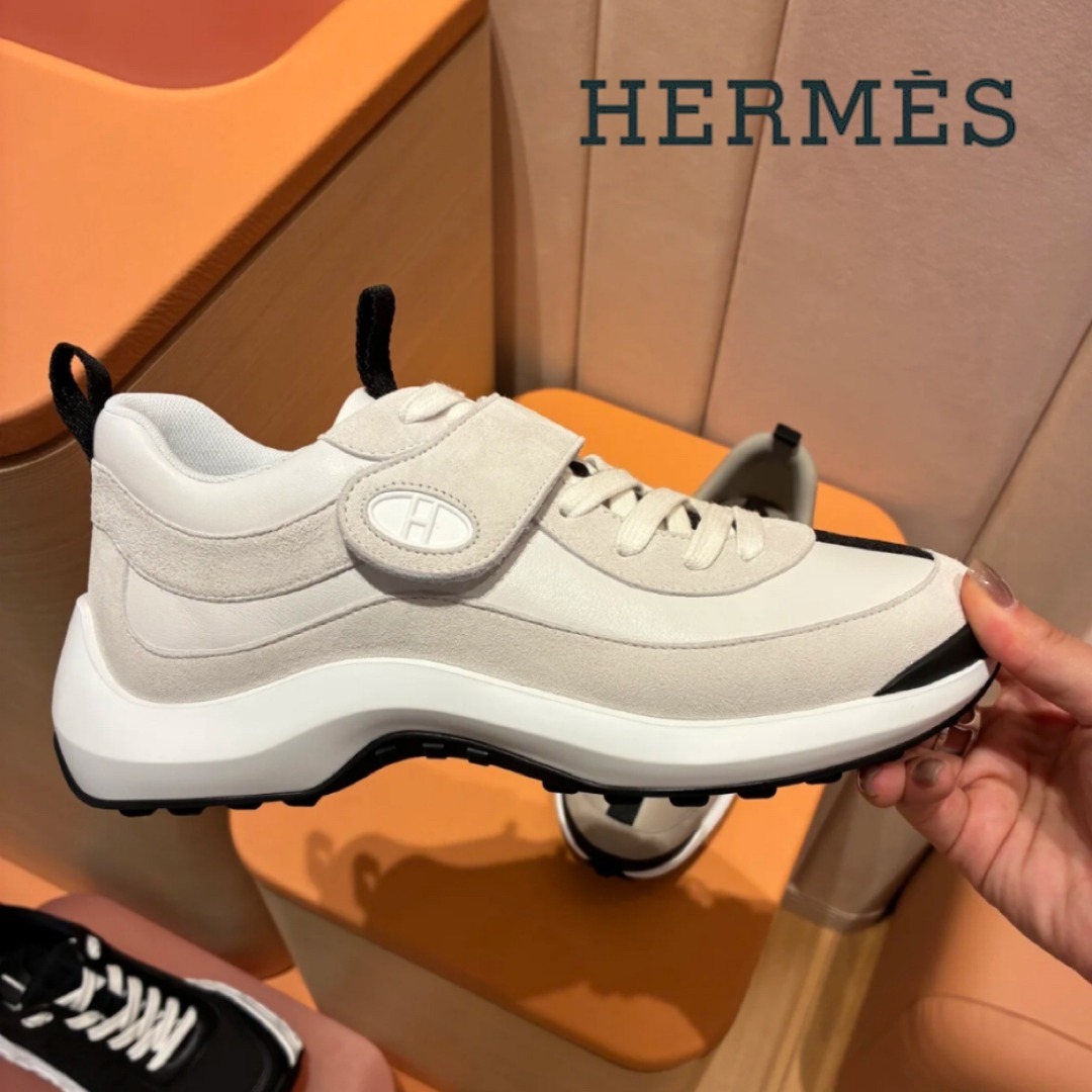 【上品カジュアル♪】HERMES スニーカー ループ